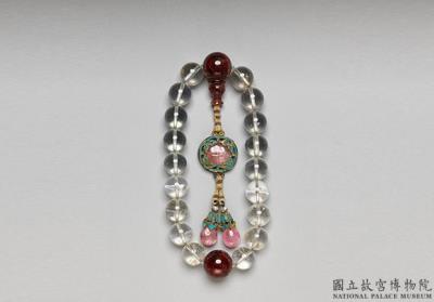 图片[2]-Crystal bracelet (with wood stand), Qing dynasty-China Archive